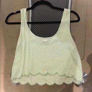 Green Crop Top